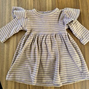 Kate Quinn Long Sleeve Flutter Sleeve Dress